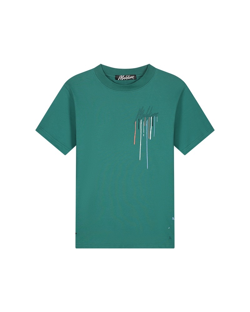 Malelions Men Painter T-Shirt Blauw