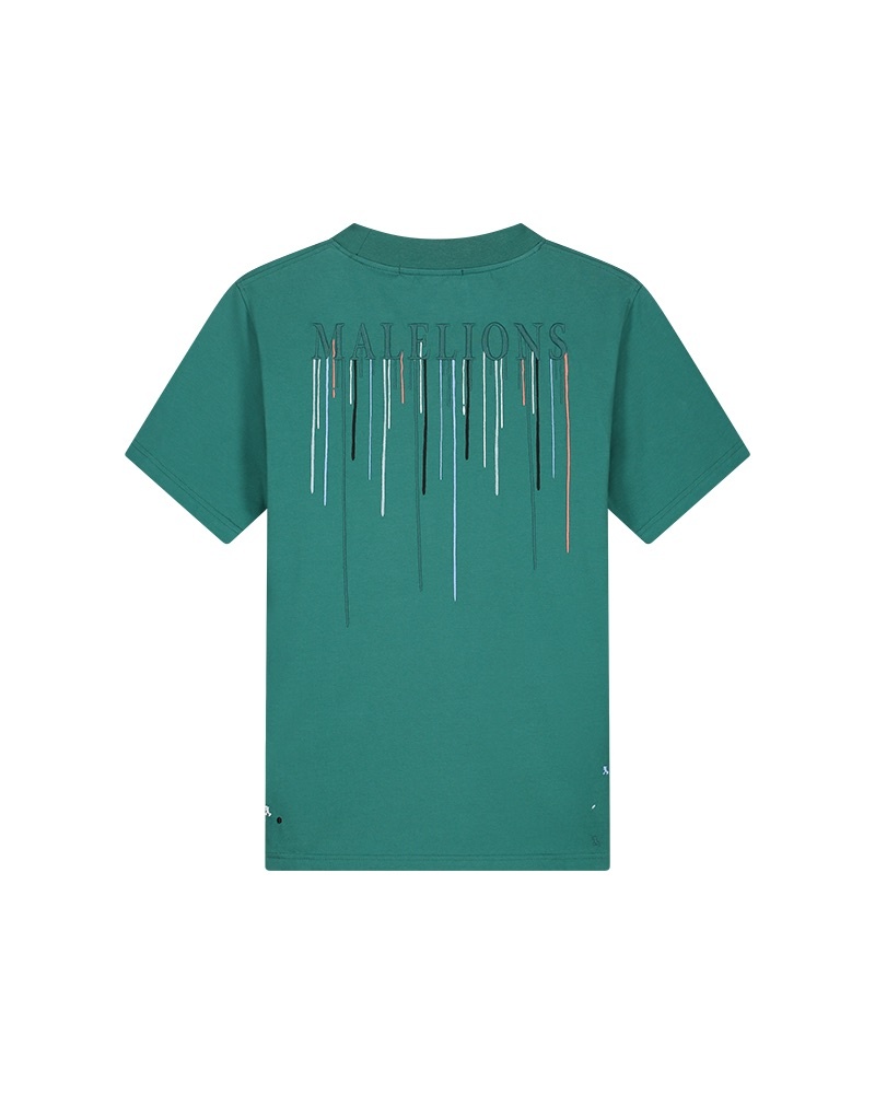 Malelions Men Painter T-Shirt Blauw