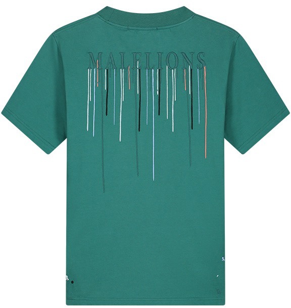 Malelions Men Painter T-Shirt Blauw