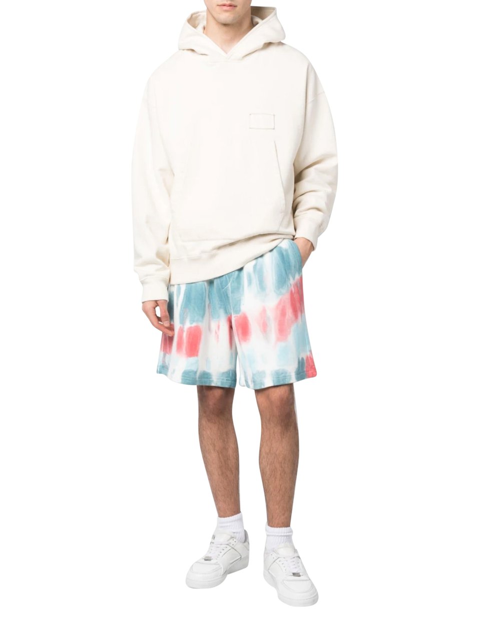 Dsquared2 Tie Dye Distressed Relax Fit Shorts Divers