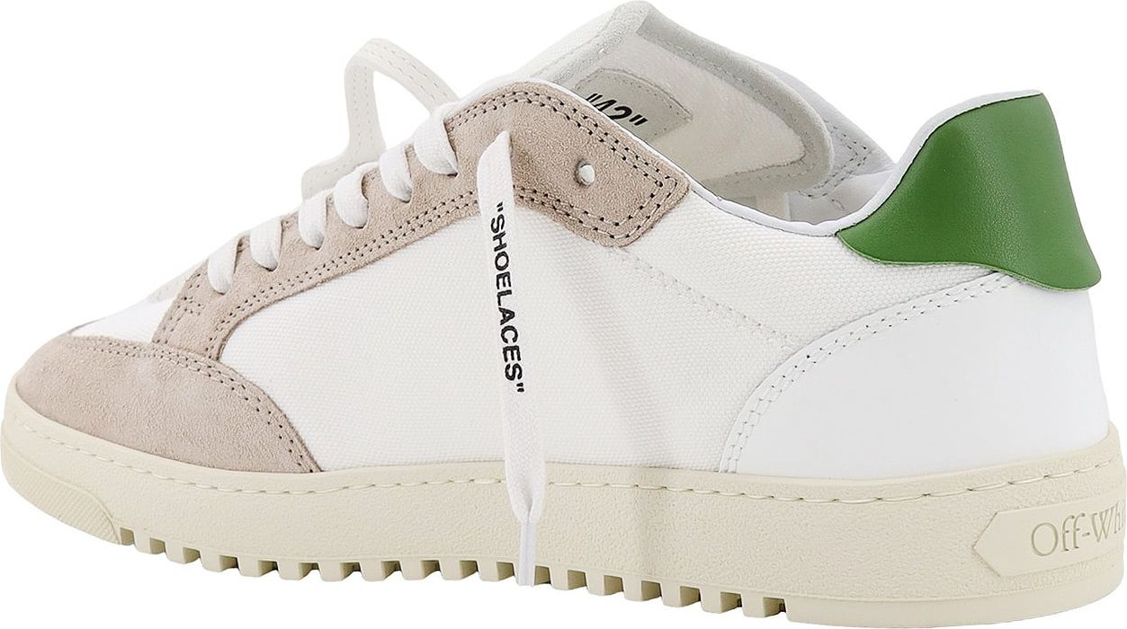OFF-WHITE Canvas and suede sneakers Wit