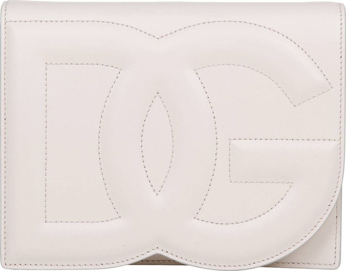 Dolce & Gabbana Dolce & gabbana crossbody bag in leather with logo Neutraal