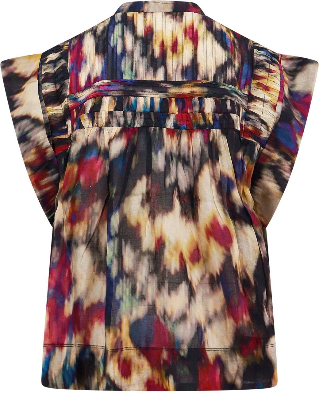 Isabel Marant Biologic cotton top with multicolor print Divers