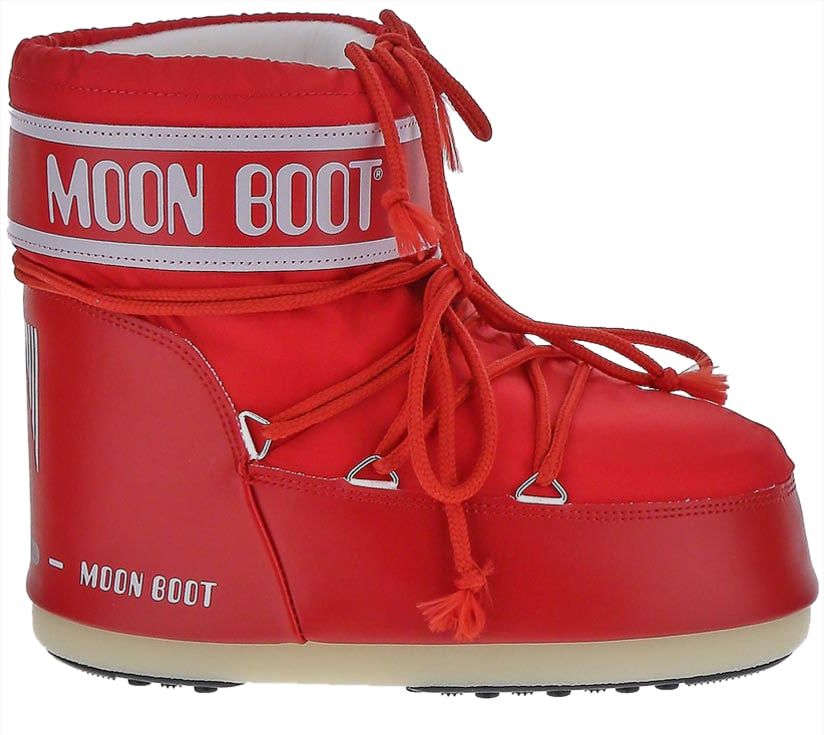 Moon Boot Snowboots Icon Low Red Nylon Rood
