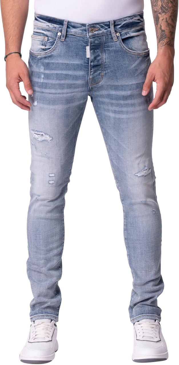 My Brand Plain Distresses Jeans Heren Blauw Blauw