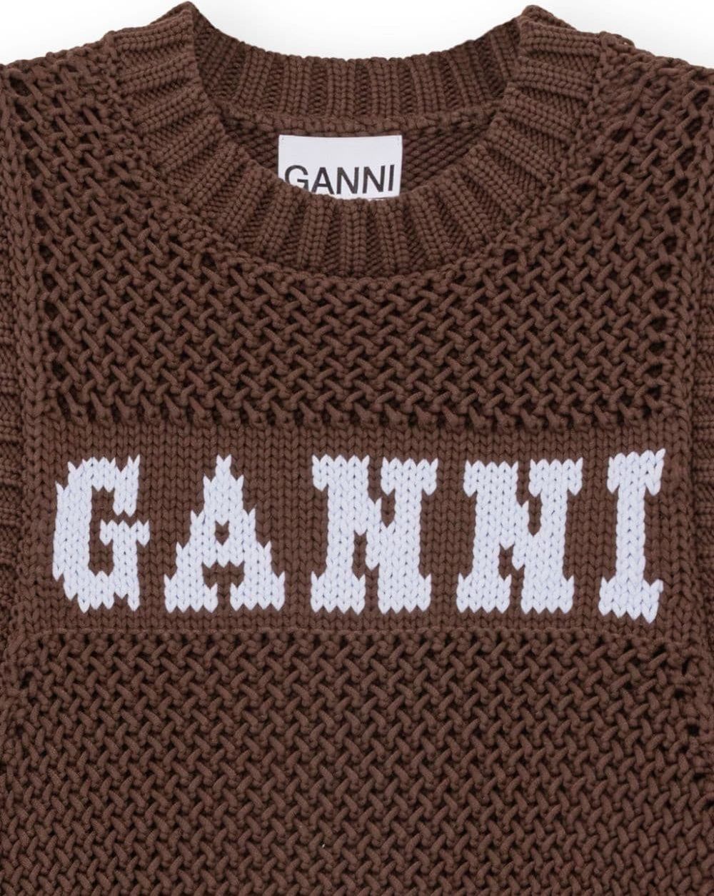 Ganni Sweaters Brown Bruin