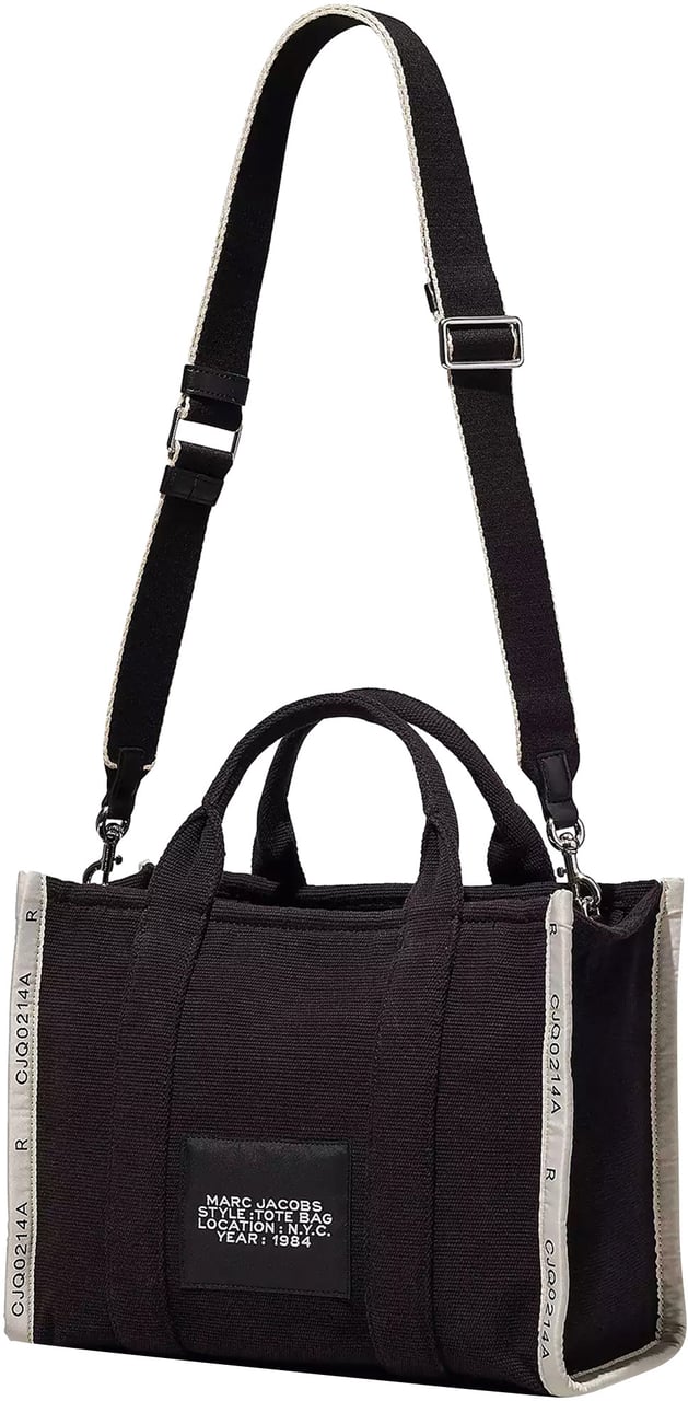 Marc Jacobs Marc jacobs the medium tote in black jacquard Zwart