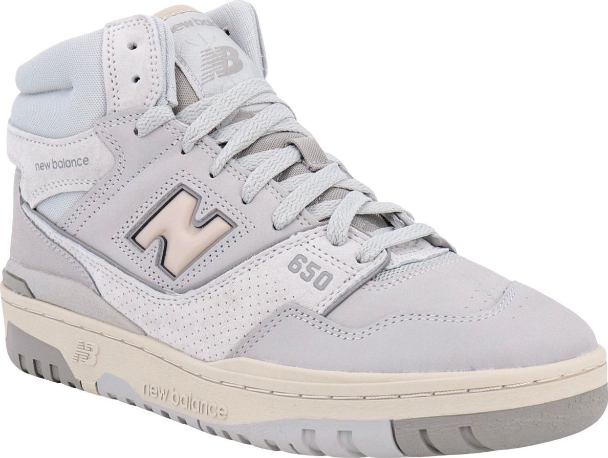 New Balance 650 leather sneakers with logo detail Grijs