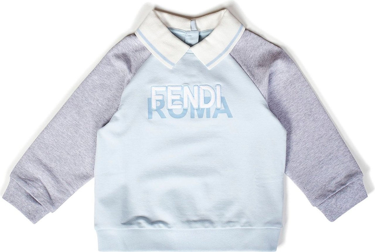 Fendi FENDI KIDS Sweaters Clear Blue Blauw