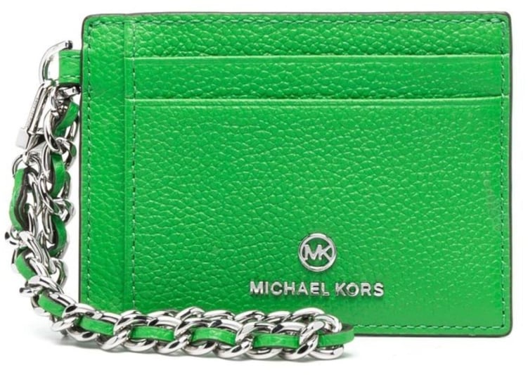 Michael Kors Jet Set Charm Logo Card Holder Groen