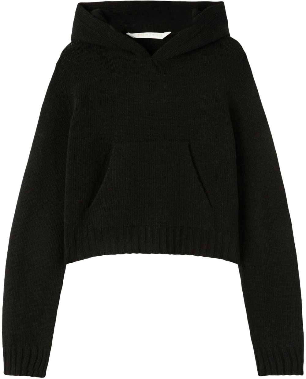 Palm Angels Palm Angels Black wool blend sweatshirt Zwart