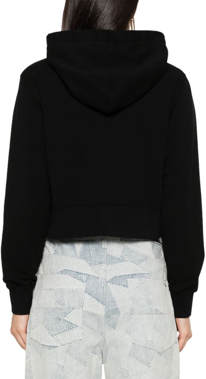 Palm Angels Palm Angels Black stretch cotton sweatshirt Zwart