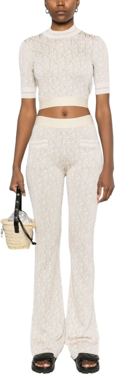 Palm Angels Trousers White Wit