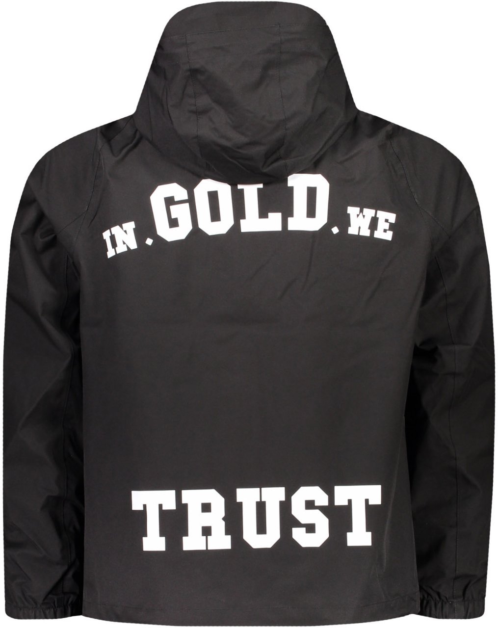 In Gold We Trust The Umbrella Jet Black Zwart