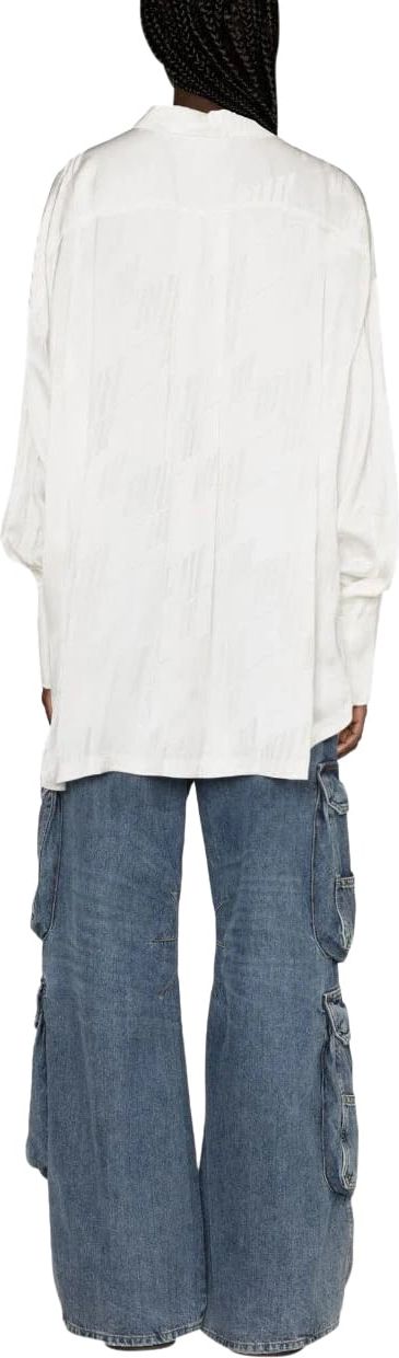 The Attico diana shirt white Wit