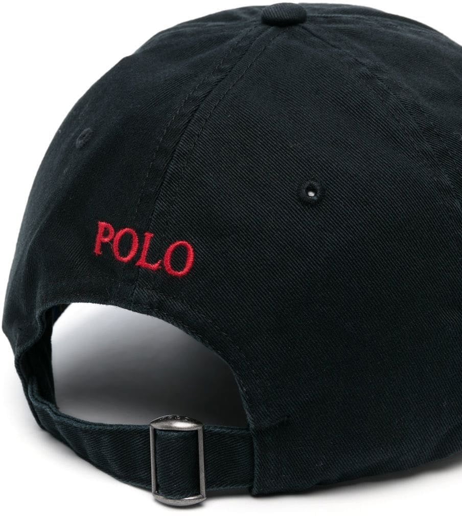 Ralph Lauren sport cap black Zwart