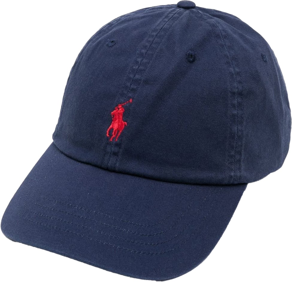 Ralph Lauren Ralph Lauren Navy blue cotton baseball cap Blauw