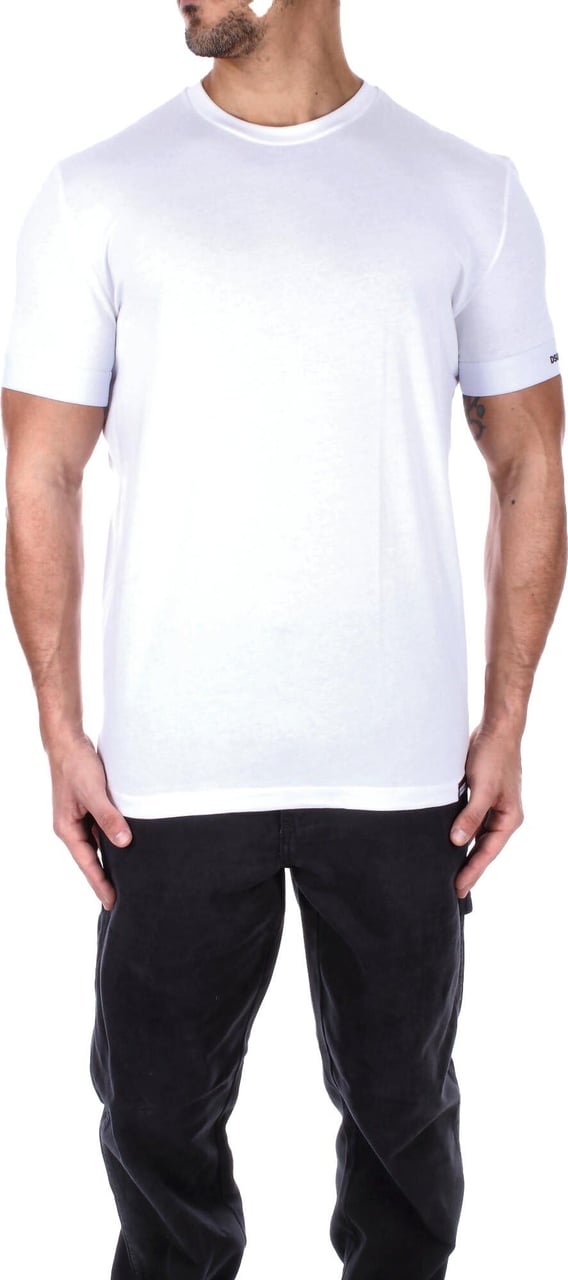 Dsquared2 Round Neck T-Shirt Wit