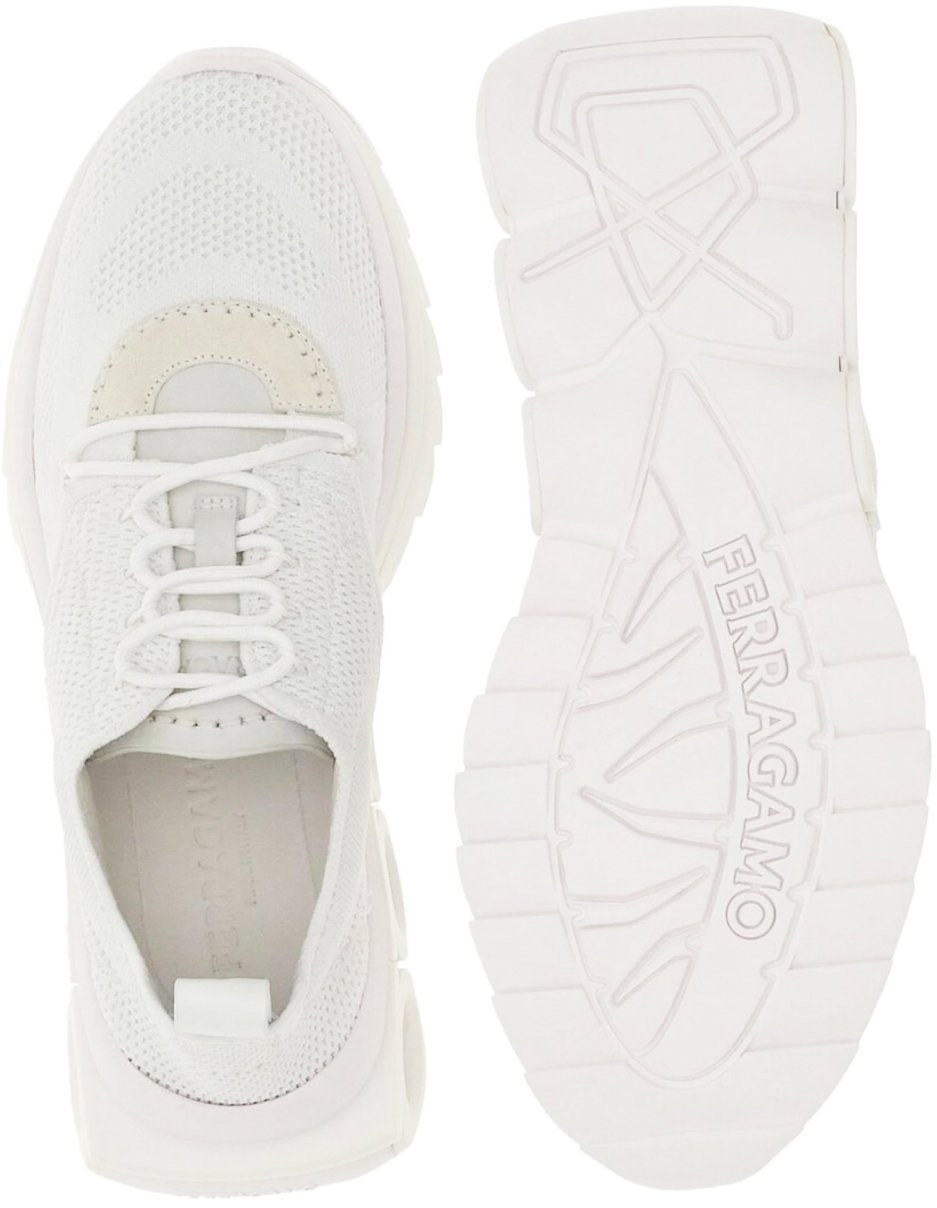 Ferragamo Nima Gancini Logo Runner Sneakers Wit