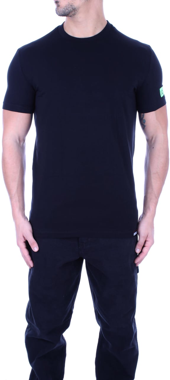 Dsquared2 Icon T-Shirt Heren Zwart/Blauw/Wit Zwart