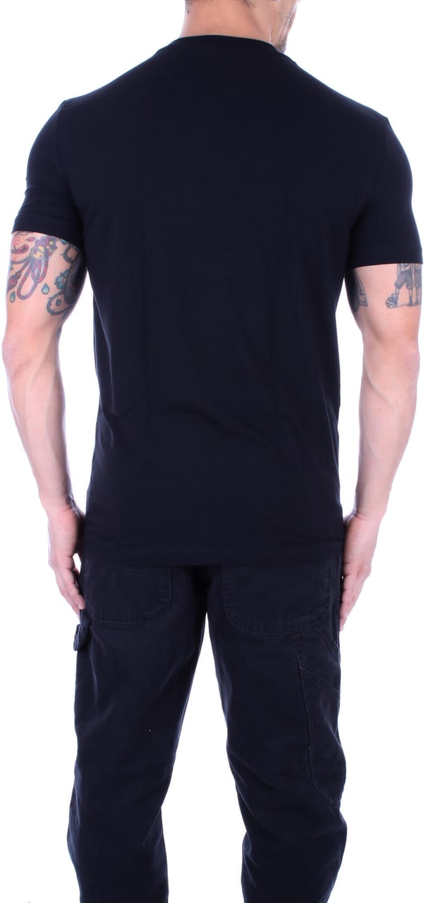 Dsquared2 Icon T-Shirt Heren Zwart/Blauw/Wit Zwart