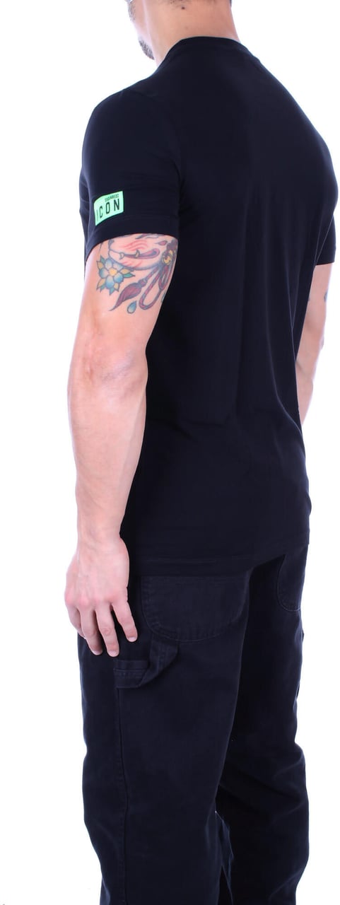 Dsquared2 Icon T-Shirt Heren Zwart/Blauw/Wit Zwart