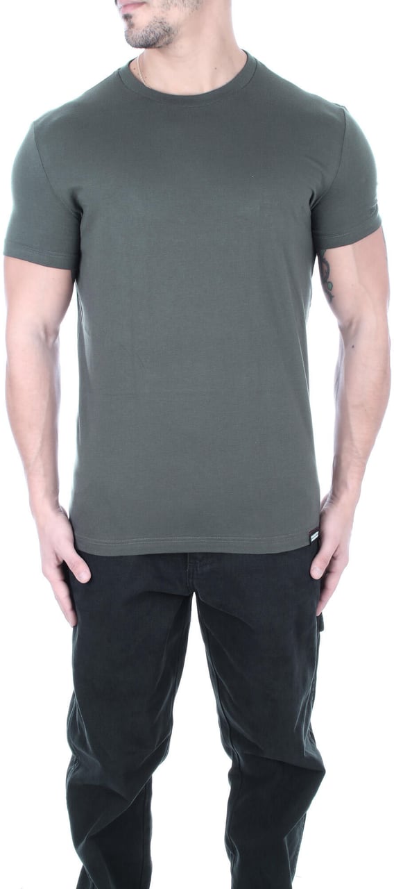 Dsquared2 Sleeve Logo T-Shirt Heren Donkergroen Groen