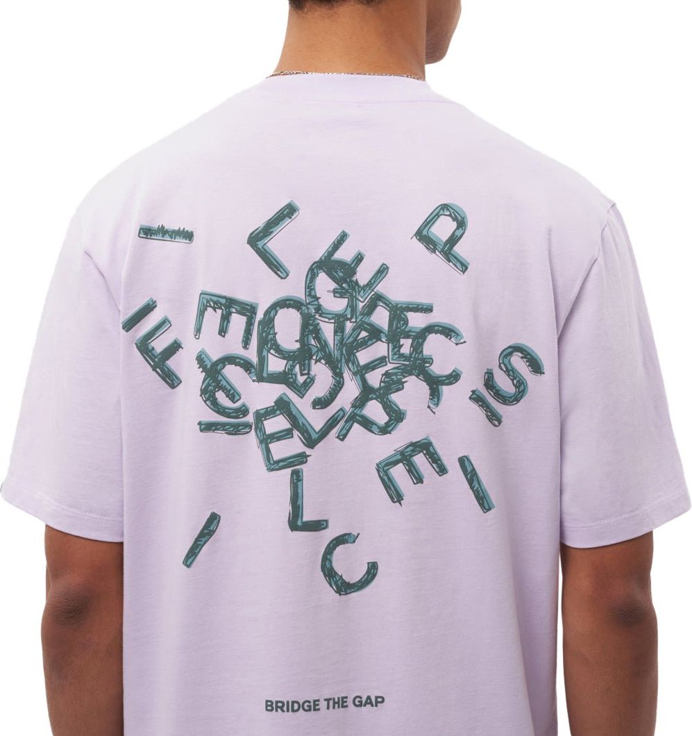 Filling Pieces T-shirt Alphabet Lilac Paars