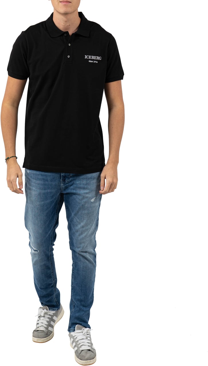 Iceberg Polo T-Shirt Zwart