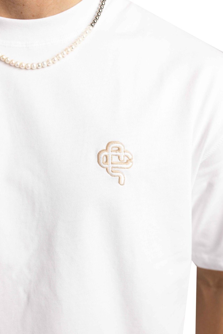 Quotrell Florence T-shirt | White/sand Wit