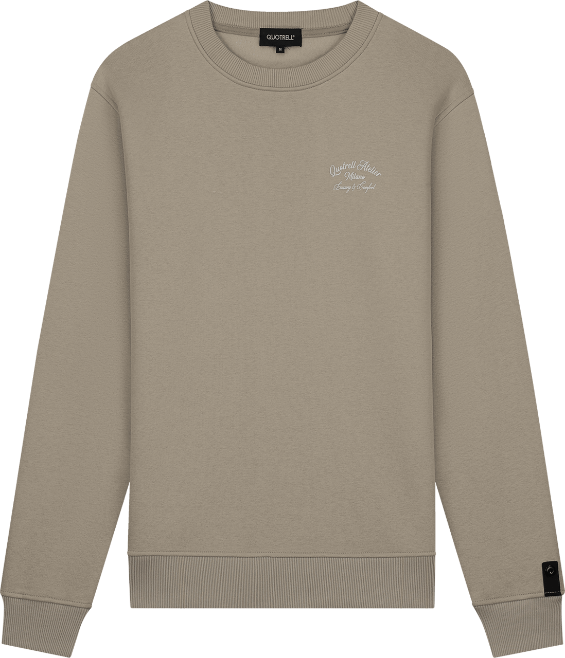 Quotrell Atelier Milano Crewneck | Concrete/cement Grijs