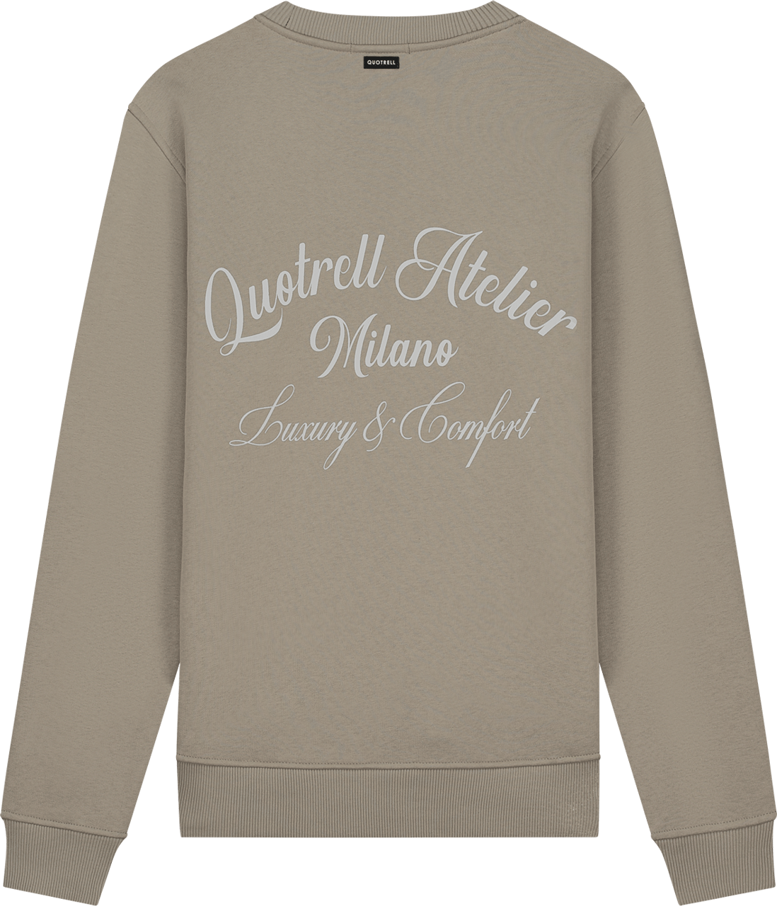 Quotrell Atelier Milano Crewneck | Concrete/cement Grijs