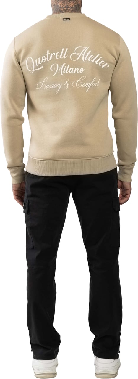 Quotrell Atelier Milano Crewneck | Oat/off White Wit