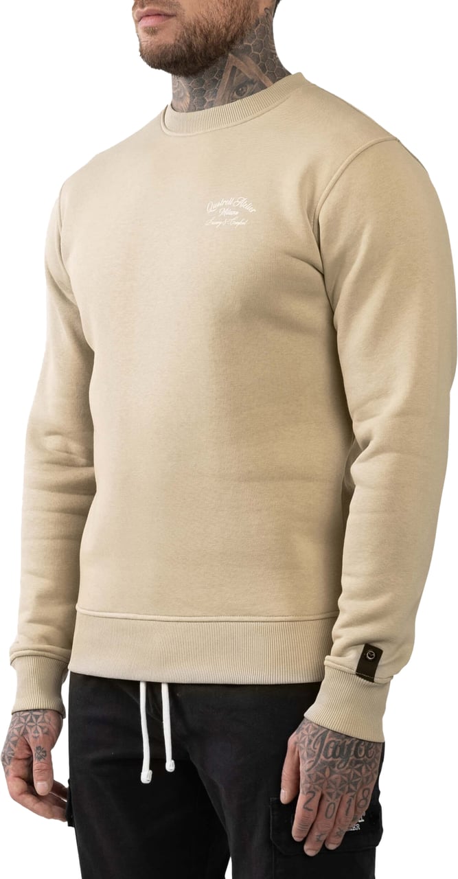 Quotrell Atelier Milano Crewneck | Oat/off White Wit