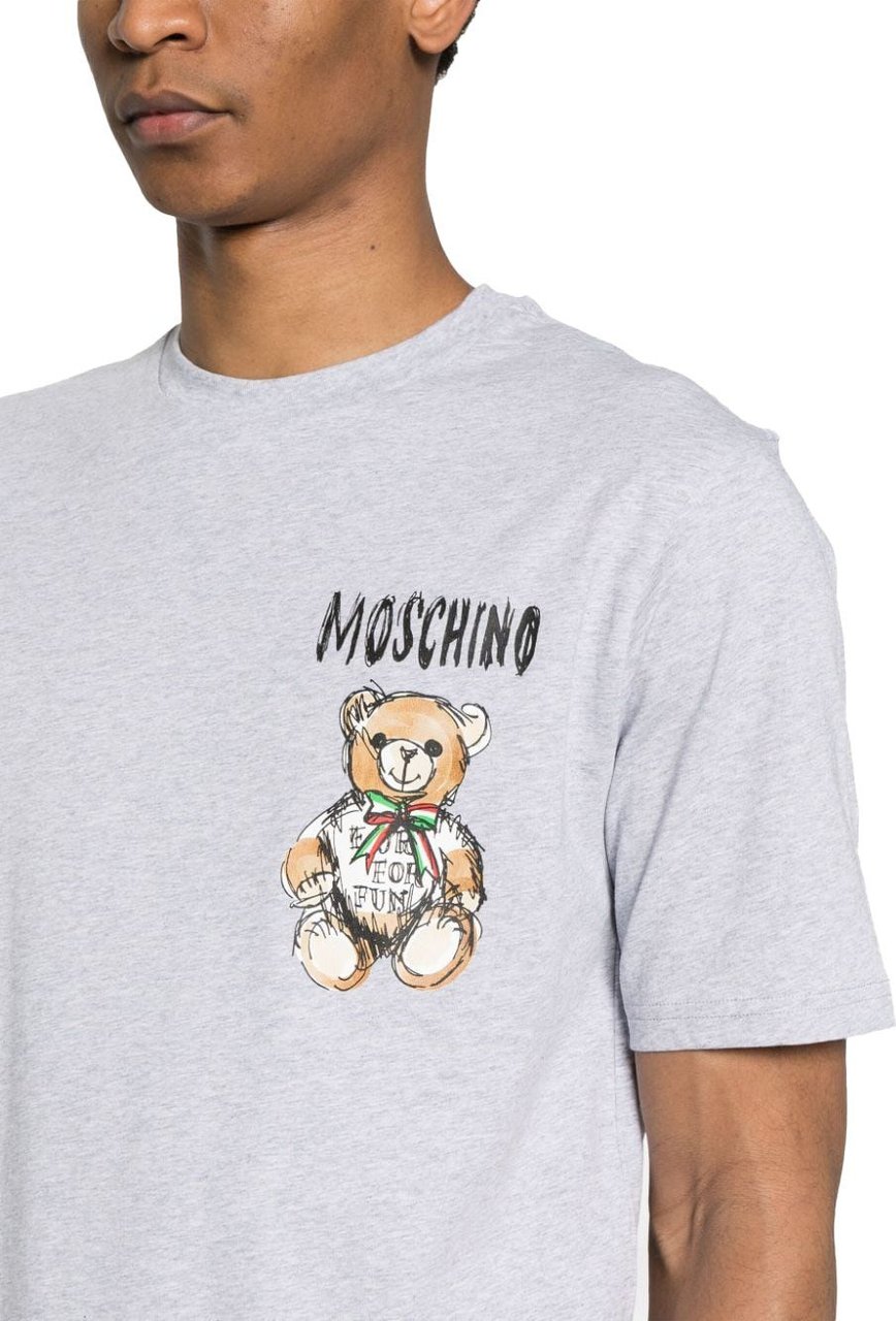 Moschino T-shirts and Polos Grey Gray Grijs