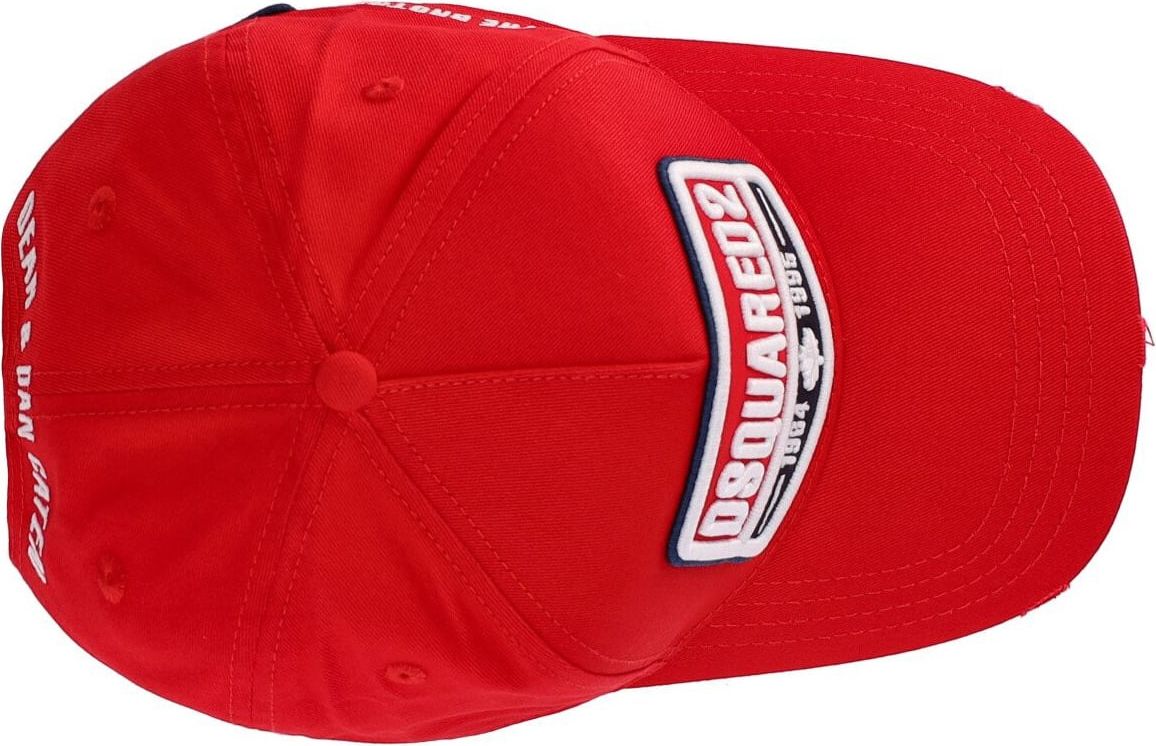 Dsquared2 Red Baseball Cap With Logo Red Rood