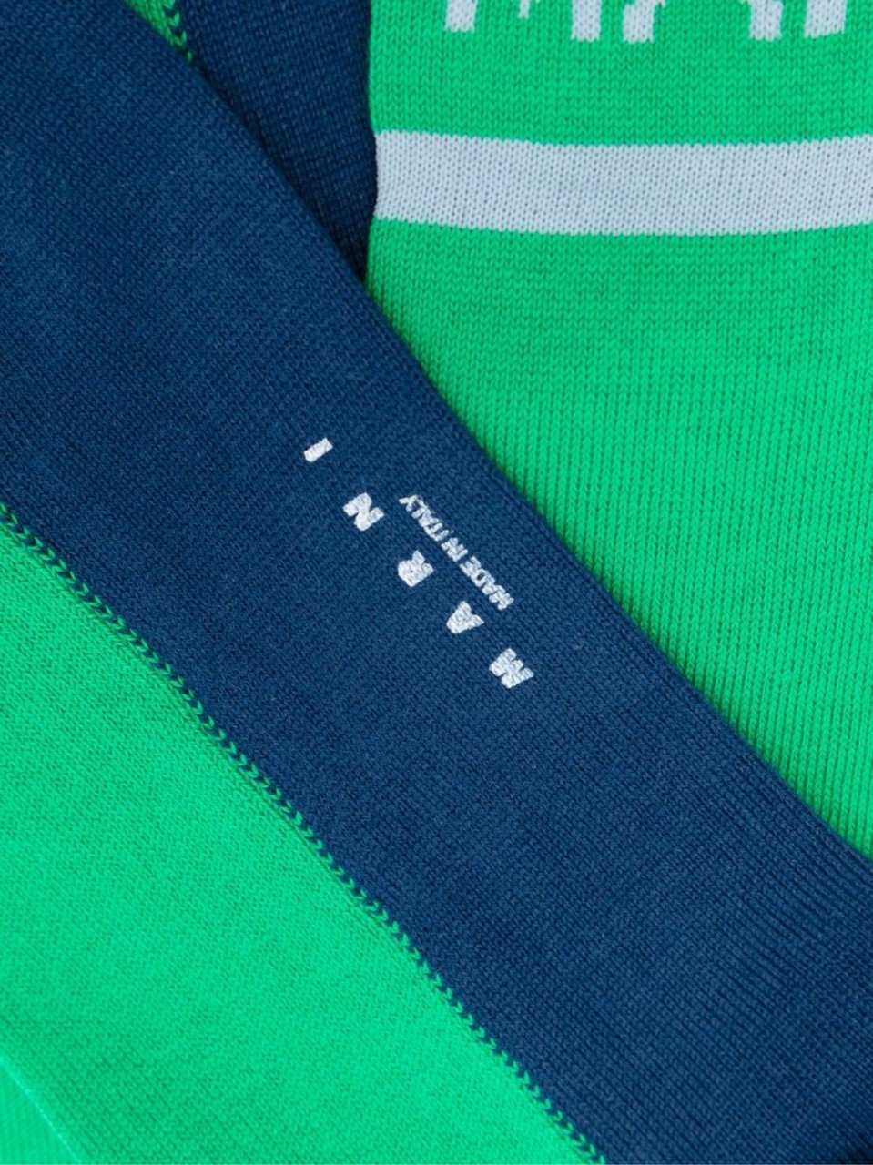 Marni Logo Intarsia Color-block Socks Groen