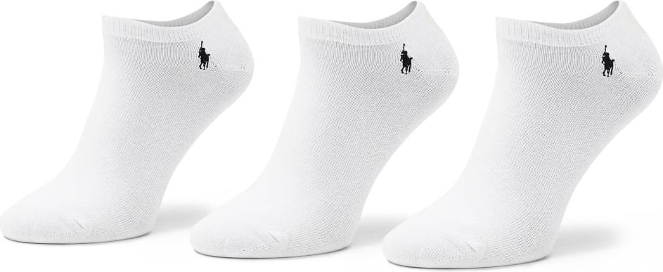 Ralph Lauren 3 Pairs Set Pony Logo Socks Wit