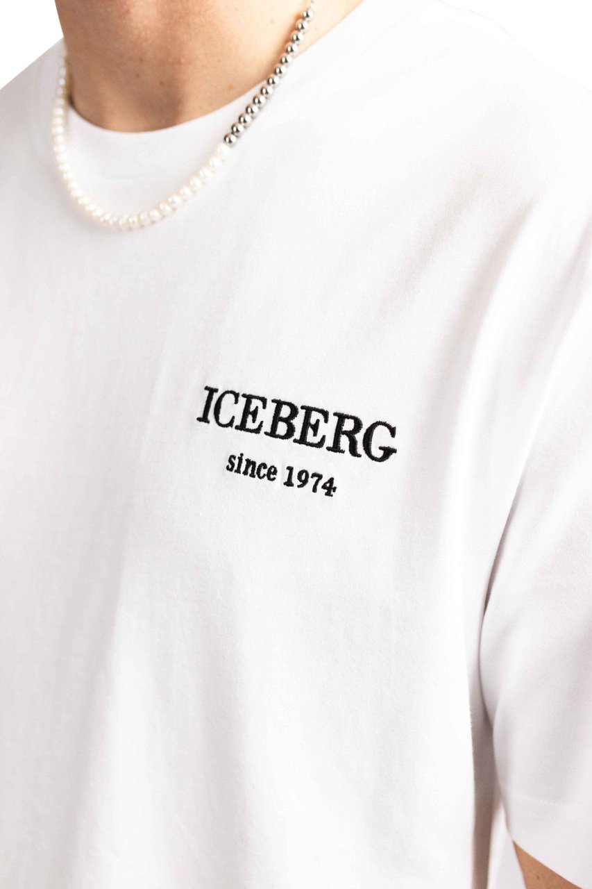 Iceberg 5D Heritage Logo T-Shirt Heren Wit Wit