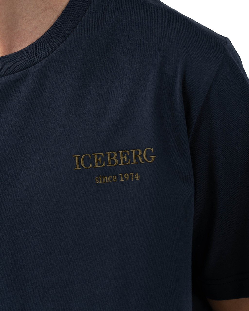 Iceberg 5D Heritage Logo T-Shirt Heren Donkerblauw Blauw