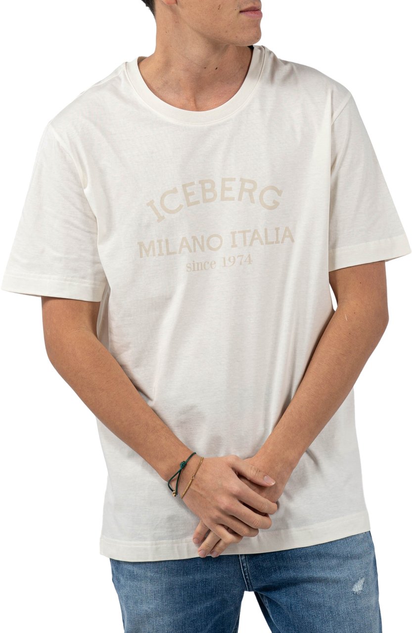 Iceberg 5D Milano T-Shirt Heren Wit Wit