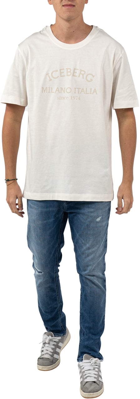 Iceberg 5D Milano T-Shirt Heren Wit Wit