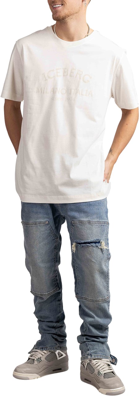 Iceberg 5D Milano T-Shirt Heren Wit Wit