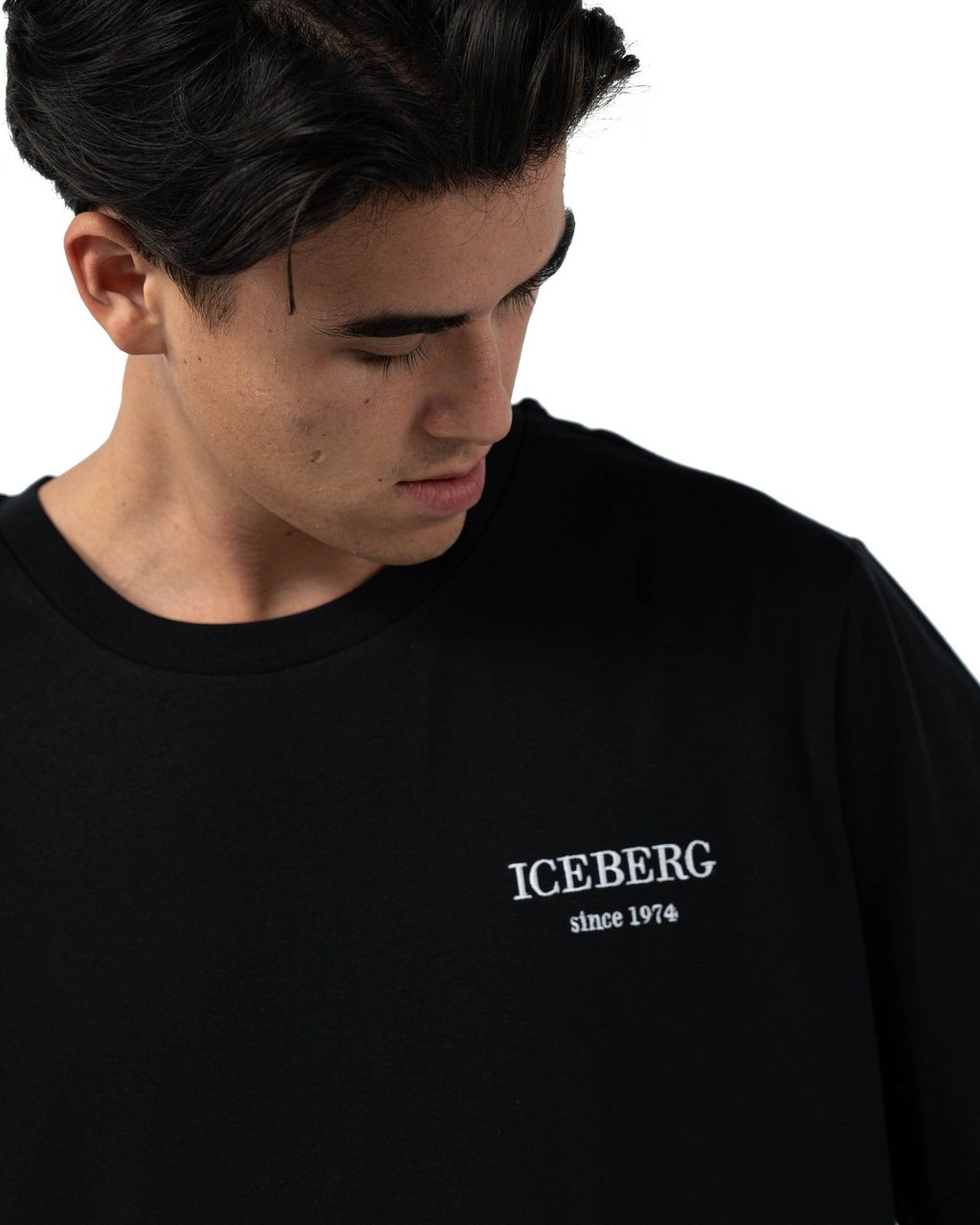 Iceberg Iceberg Heren T-shirt Zwart F014-6301/9000 Zwart