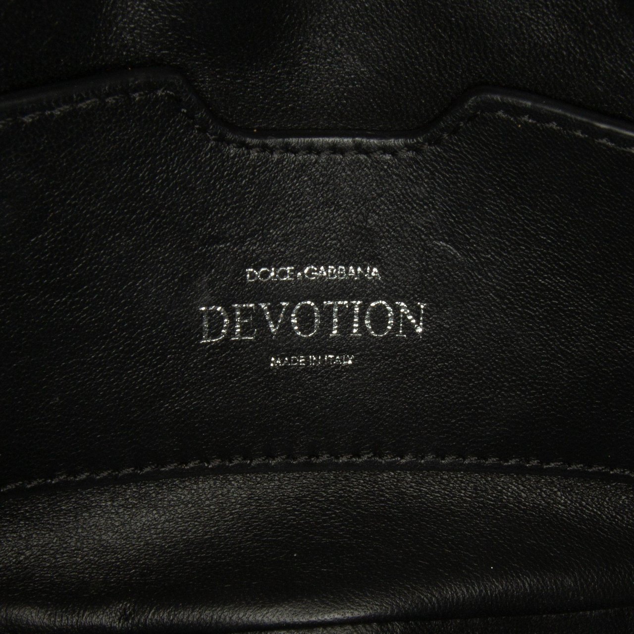 Dolce & Gabbana Mini Devotion Crossbody Bag Zwart
