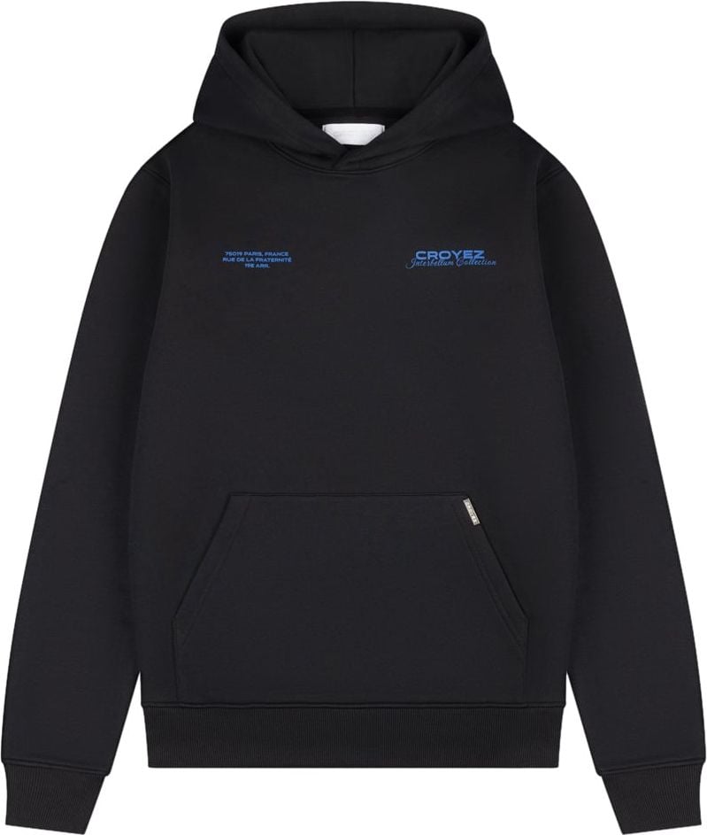 Croyez croyez collection hoodie - black/cobalt Zwart