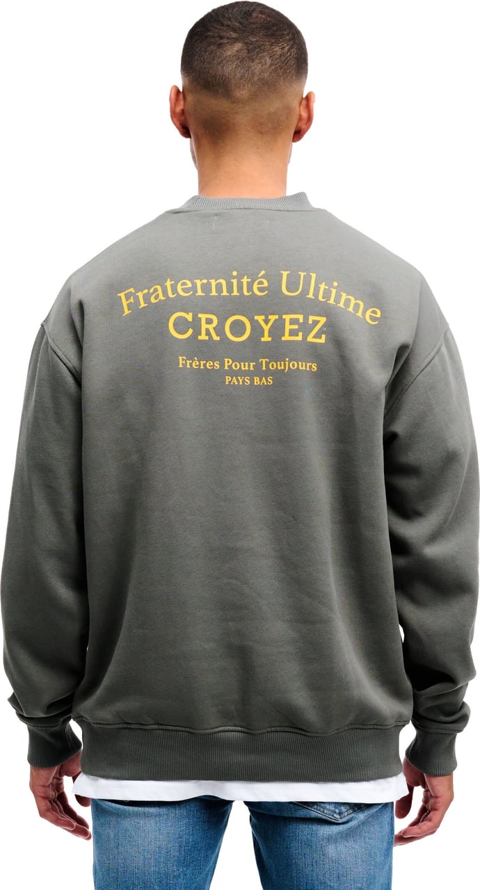Croyez croyez fraternité sweater - grey/yellow Grijs