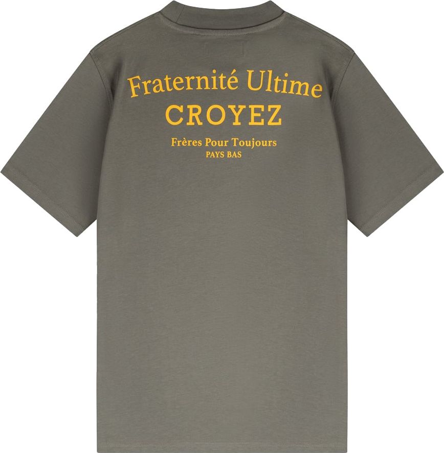 Croyez croyez fraternité t-shirt - grey/yellow Grijs