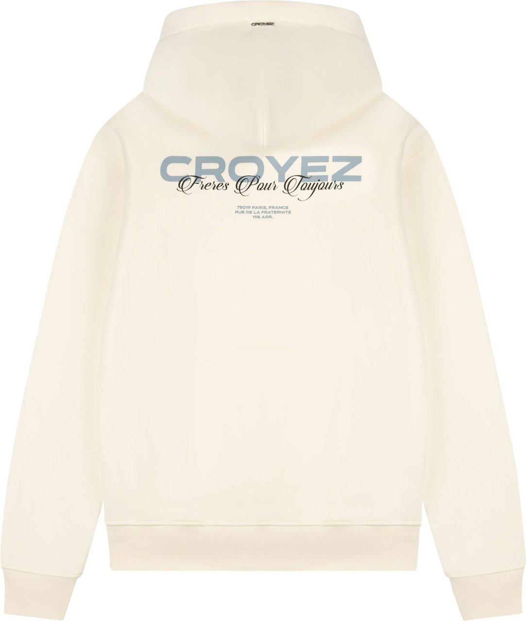 Croyez croyez frères hoodie - vintage white/dust blue Blauw