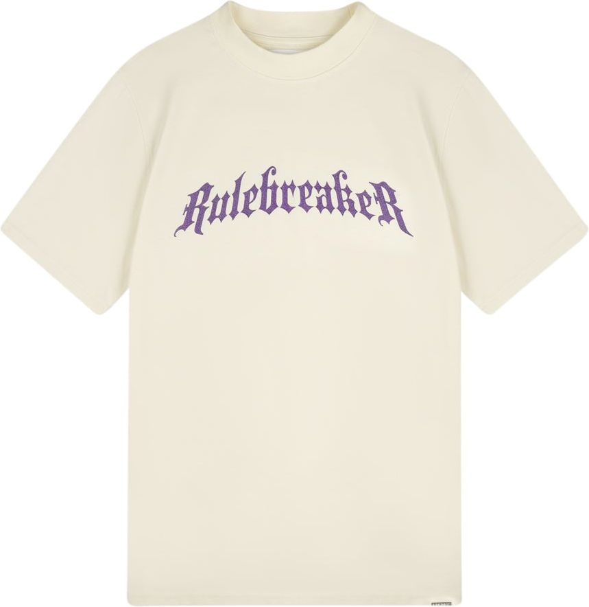 Croyez croyez rulebreaker t-shirt - vintage white/purple Wit